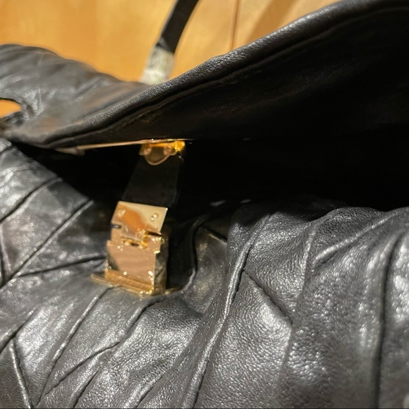 NWT Juicy Couture Narda Leather Quilted Bag Black - Picture 8 of 14